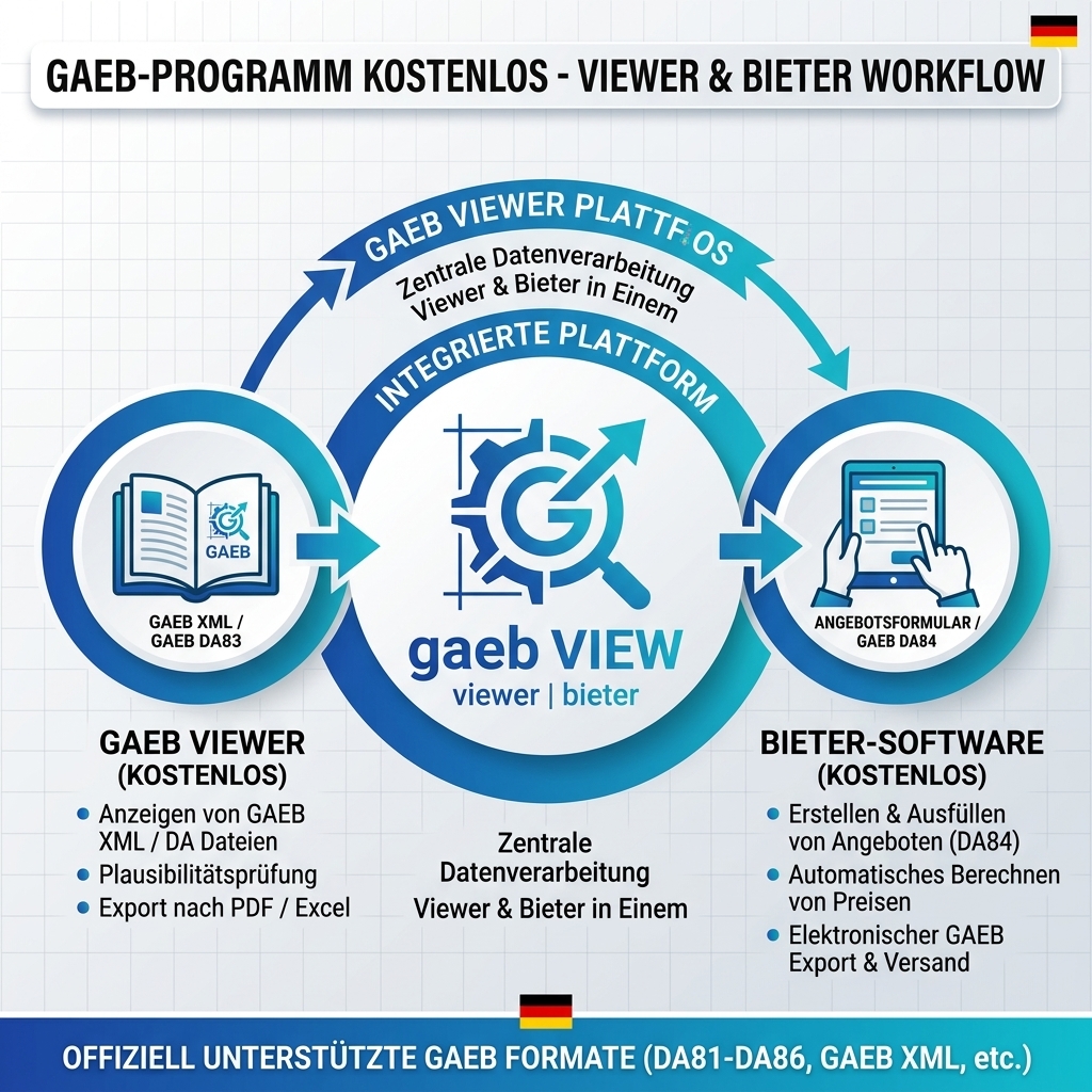 GAEB Programm Kostenlos – GAEB Viewer & Bieter