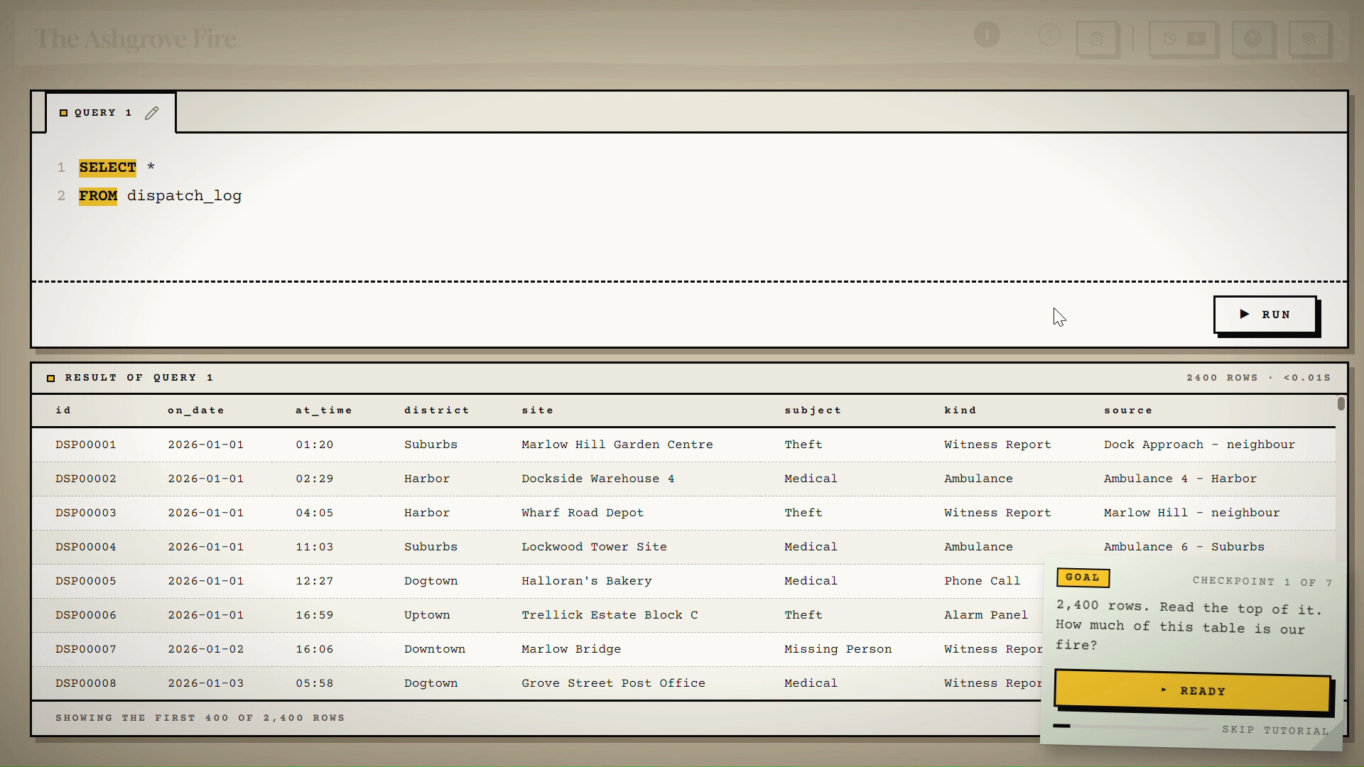 Ghost in the SQL Data For Window screenshot