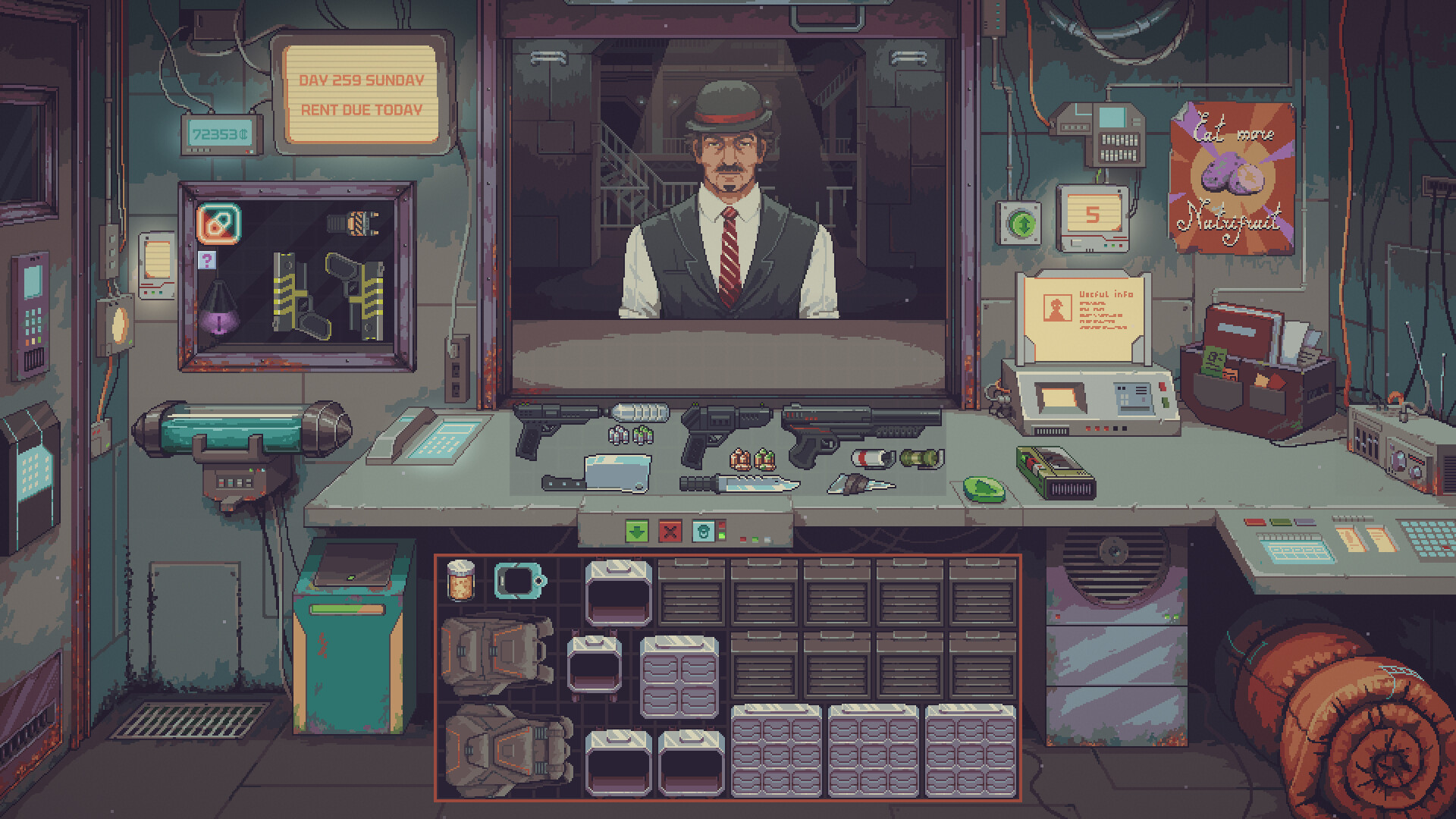 Probably Stolen - Cyberpunk Shopkeeper Sim For Window/PC screenshot