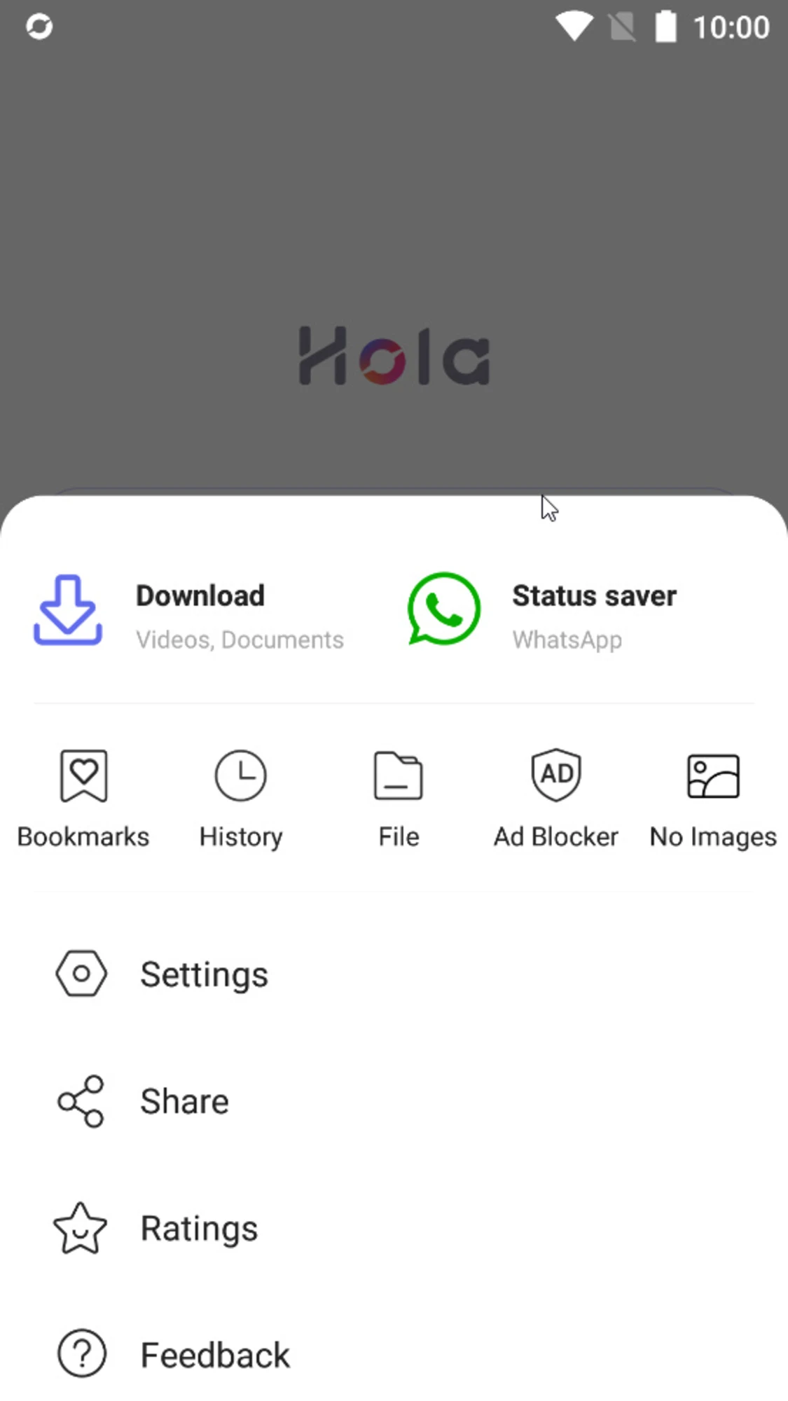 Hola Browser 3.00.07.02 Old Version features screenshot