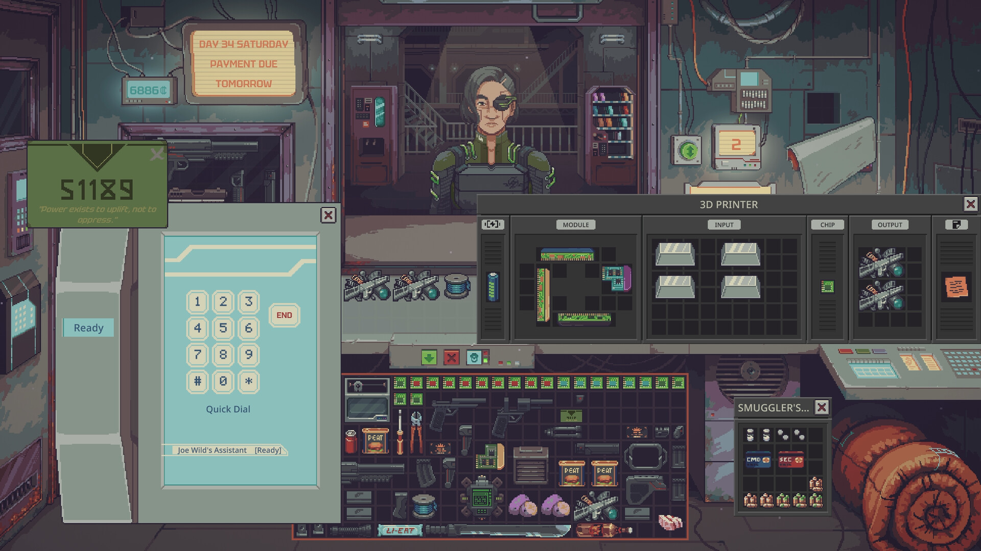 Probably Stolen - Cyberpunk Shopkeeper Sim For Window/PC screenshot